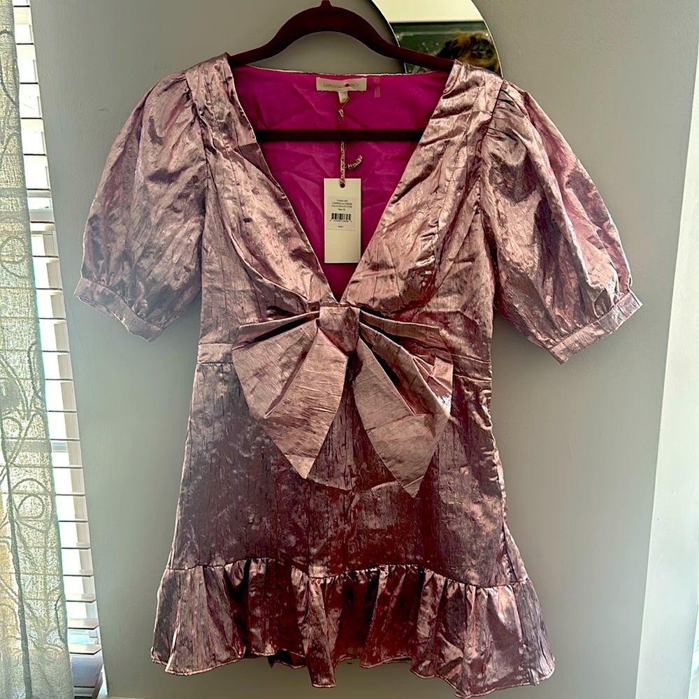 Loveshackfancy Gabriella Dress Palm Beach Pink